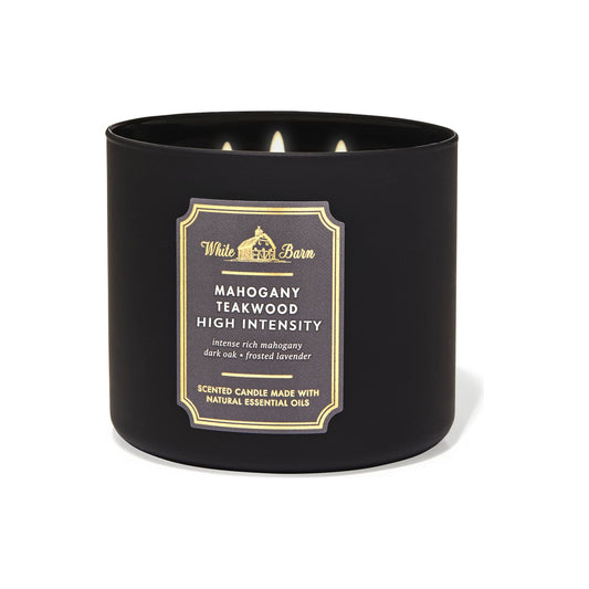 Mahogany Teakwood Candle | 3-Wick Candles | SocialSkn