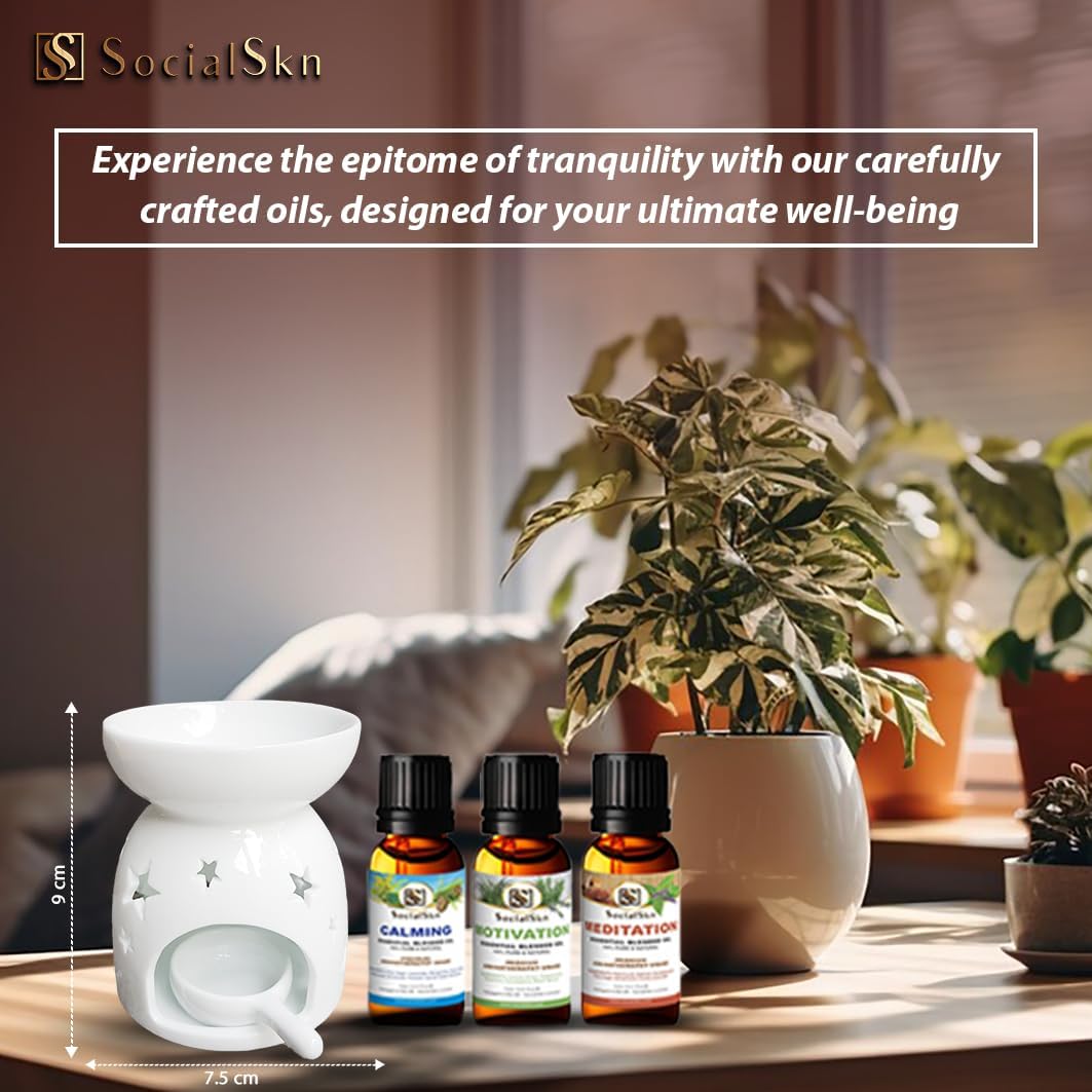 Aromatherapy Gift Set - Motivation, Meditation & Calming Essential Oils