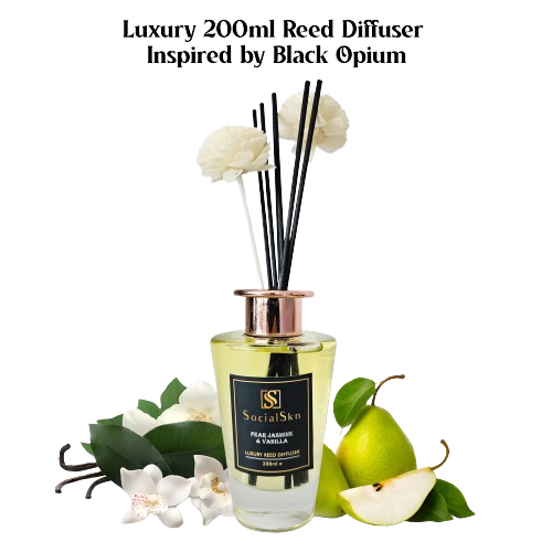 Pear Jasmine & Vanilla - Inspired by Black Opium Reed Diffuser