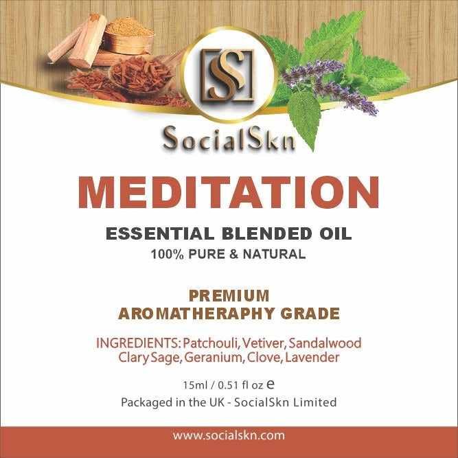 Meditation Blend Oil | Meditation Essential Oil Blend | SocialSkn