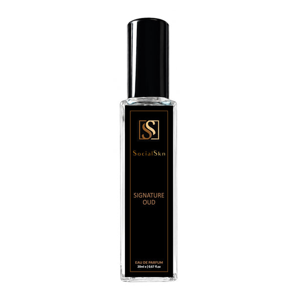 Socialskn SIGNATURE OUD EDP 20ml inspired by Tom Ford Oud Voyager is a warm spicy woody oud long-lasting unisex luxury perfume