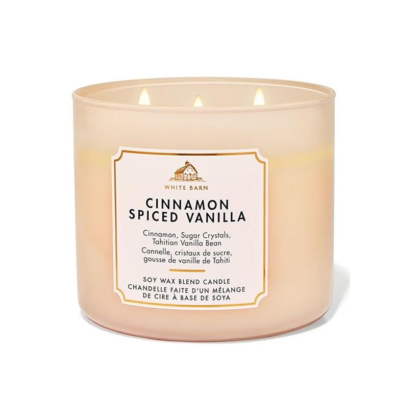 Cinnamon Spiced Vanilla 3-Wick Candle 411g