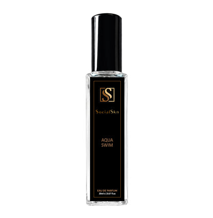 Socialskn AQUA SWIM EDP 20ml Inspired by Louis Vuitton Afternoon Swim, a  fresh citrus orange clean long-lasting unisex summer perfume