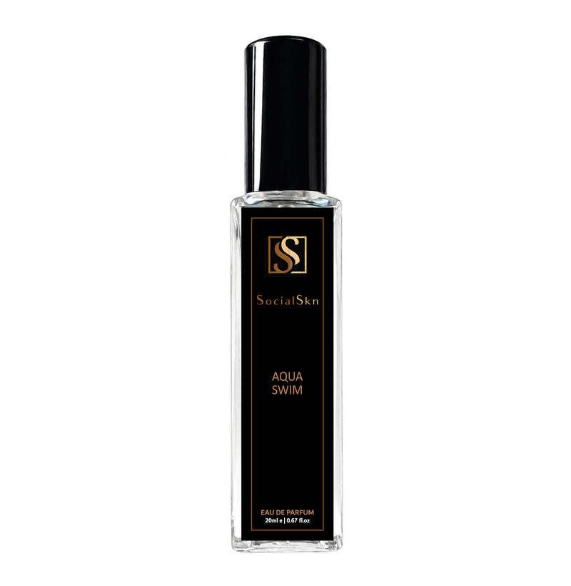 Socialskn AQUA SWIM EDP 20ml Inspired by Louis Vuitton Afternoon Swim, a  fresh citrus orange clean long-lasting unisex summer perfume