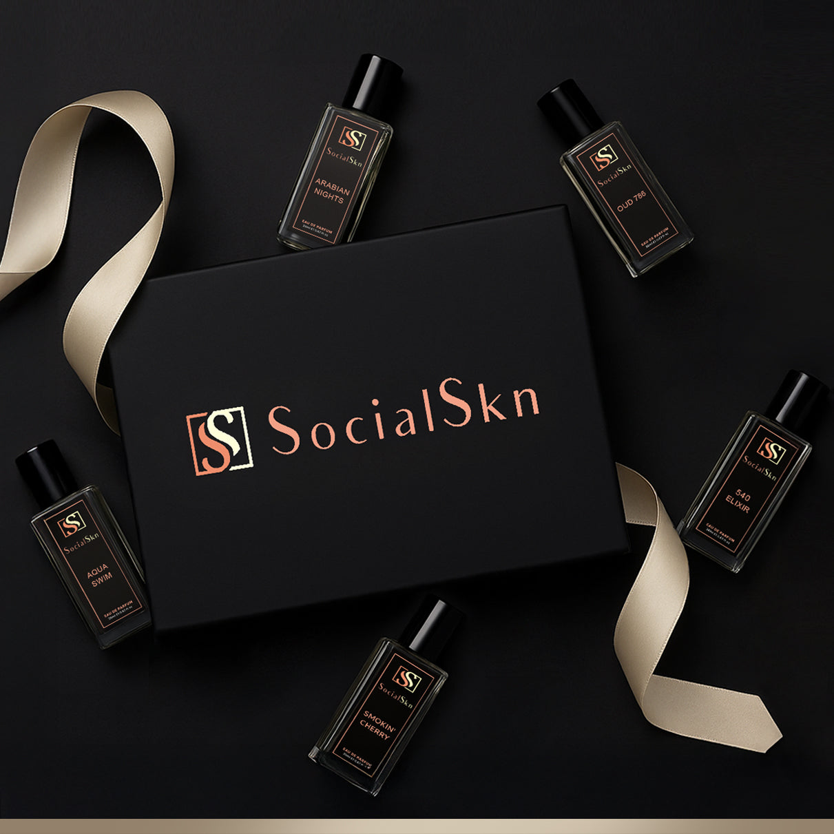 SocialSkn Signature Collection Luxury Unisex Perfume Gift Set (5x20ml) EDP