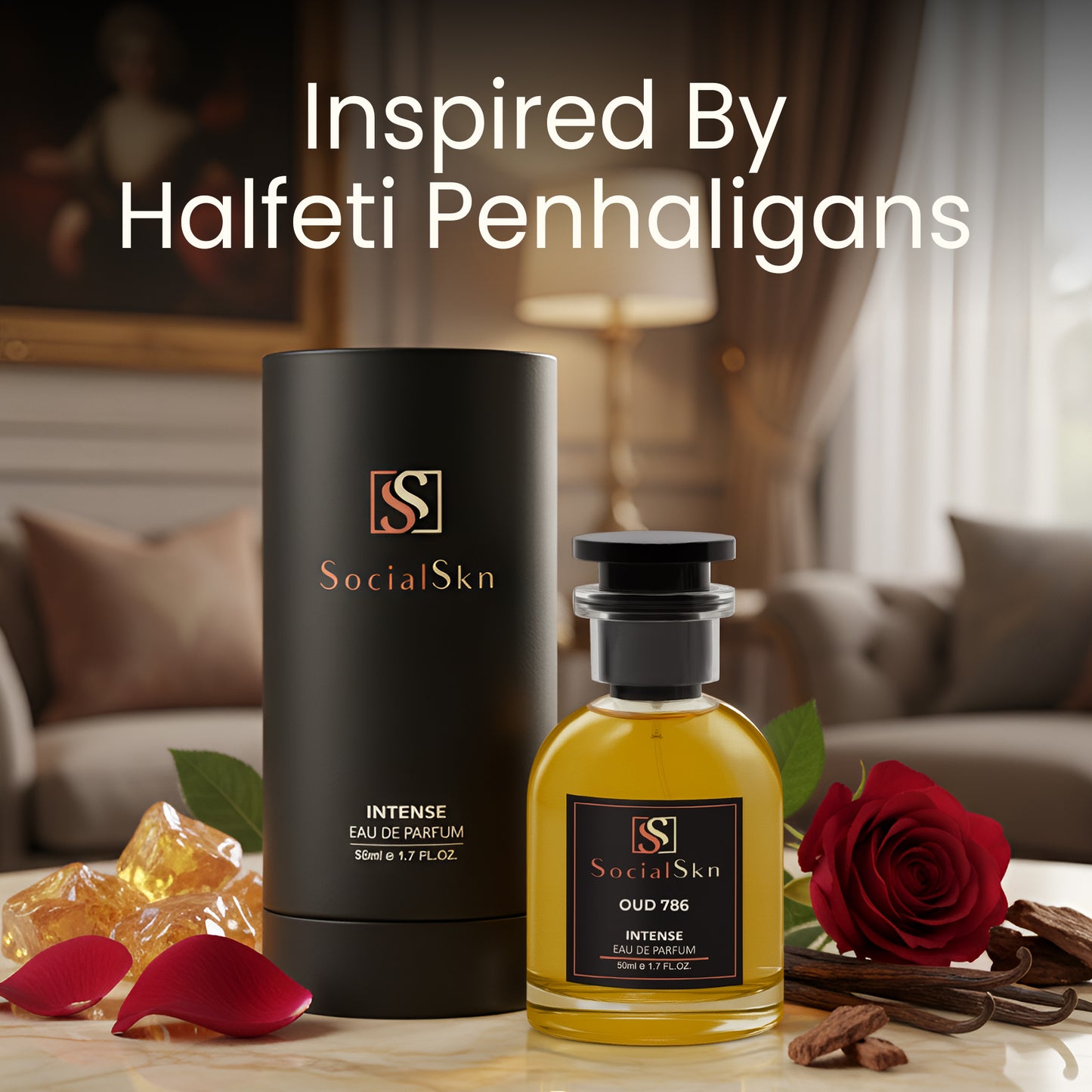 Oud 786 - Inspired by Penhaligon's Halfeti Intense Unisex Perfume