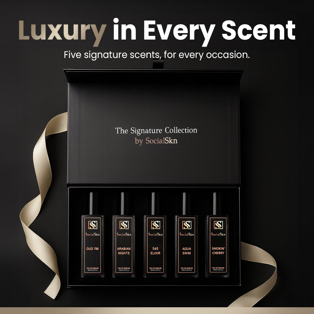 SocialSkn Signature Collection Luxury Unisex Perfume Gift Set (5x20ml) EDP