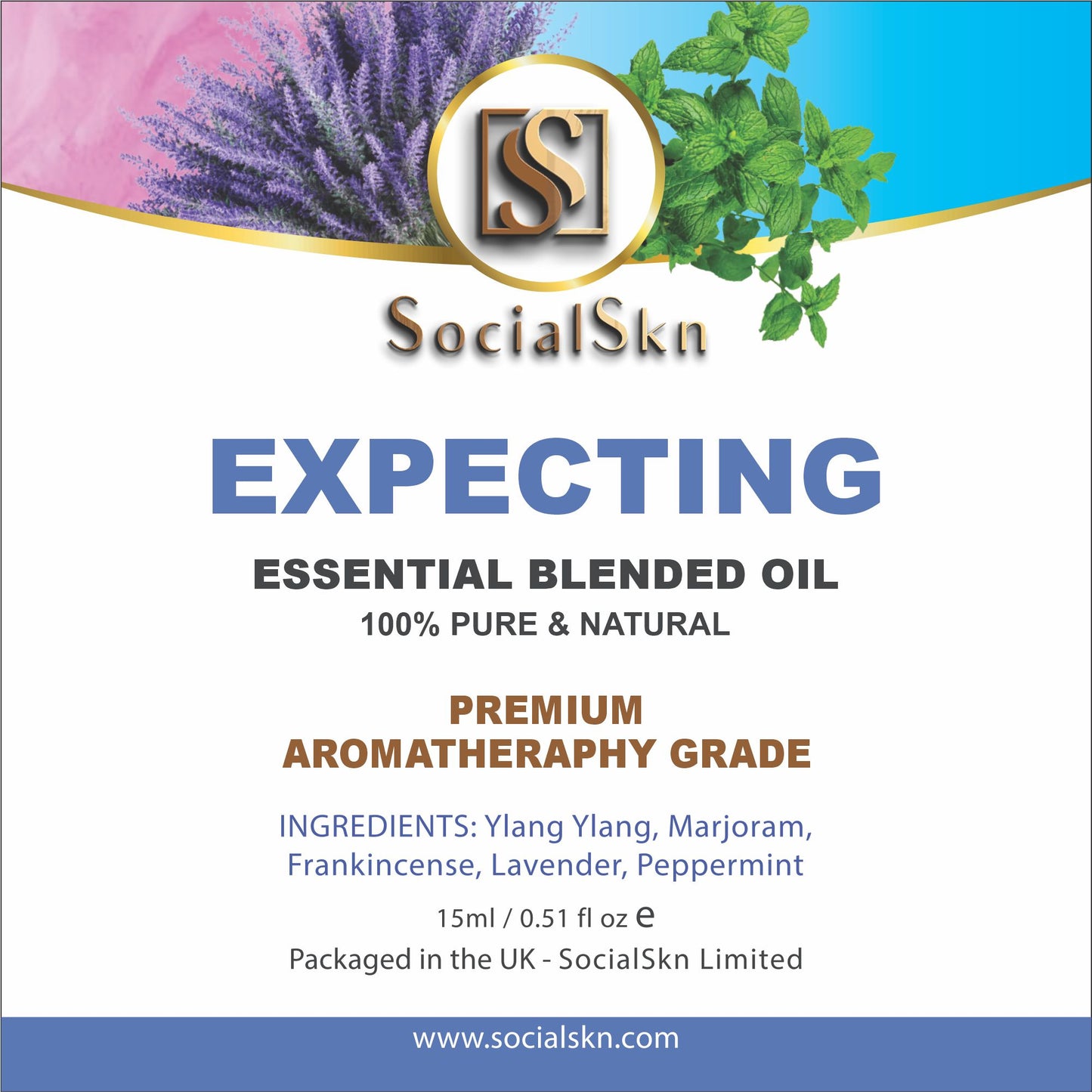 Essential Blend Oils | Expecting Blend Oils | SocialSkn