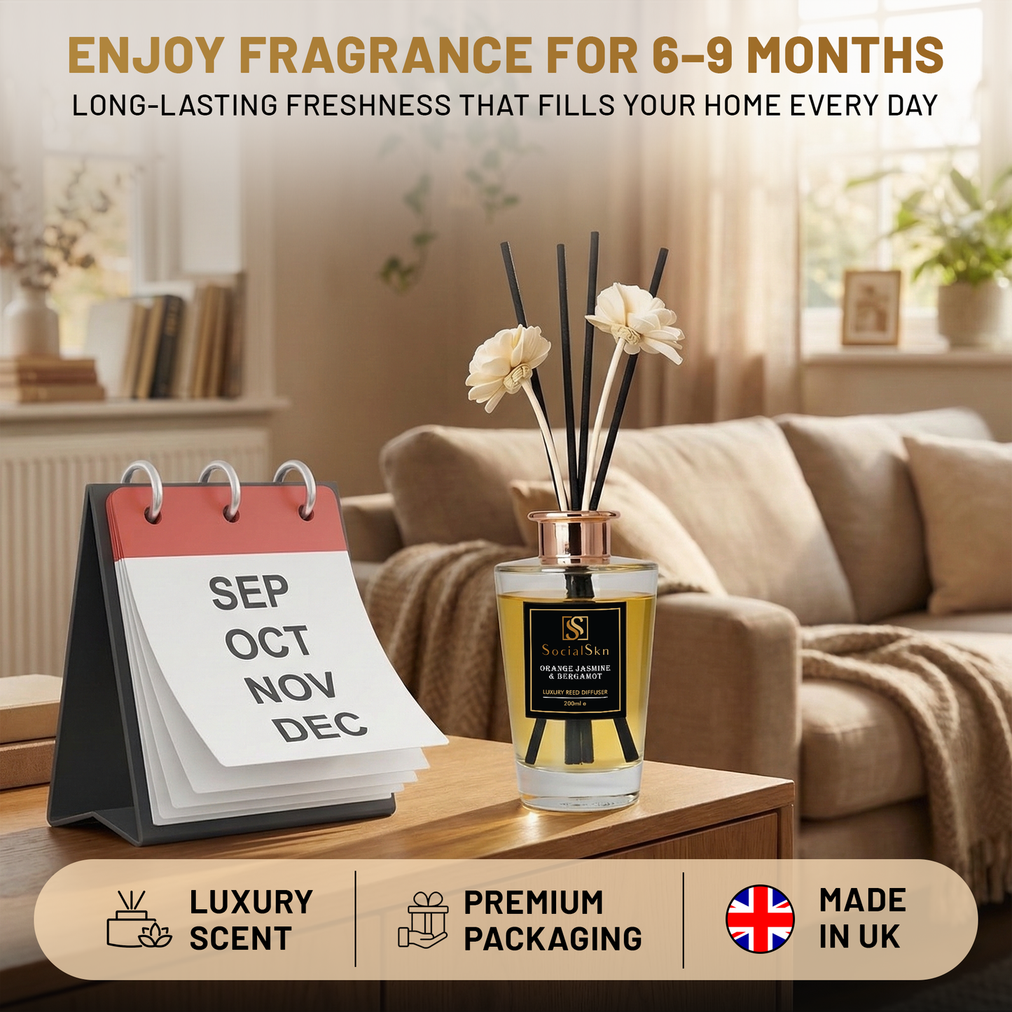 Orange Jasmine & Bergamot - Inspired by Prada Paradoxe Reed Diffuser