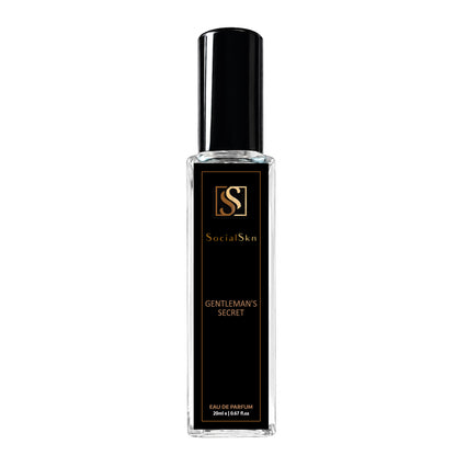 Socialskn GENTLEMAN’S SECRET EDP 20ml Inspired by Terre D’Hermes for Men, a woody spicy citrus earthy long-lasting perfume
