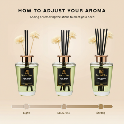 Pear Jasmine & Vanilla - Inspired by Black Opium Reed Diffuser