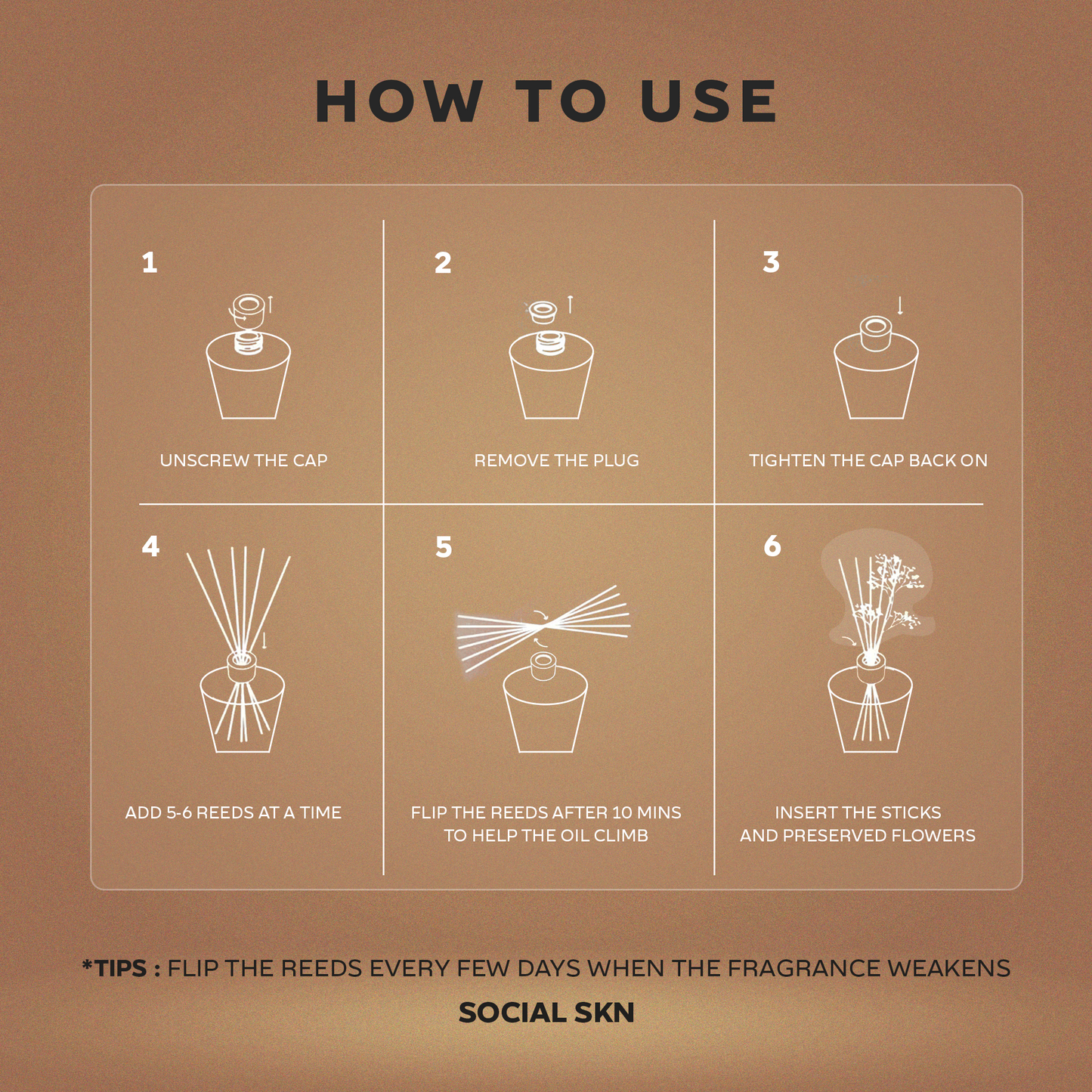 Orange Jasmine & Bergamot - Inspired by Prada Paradoxe Reed Diffuser