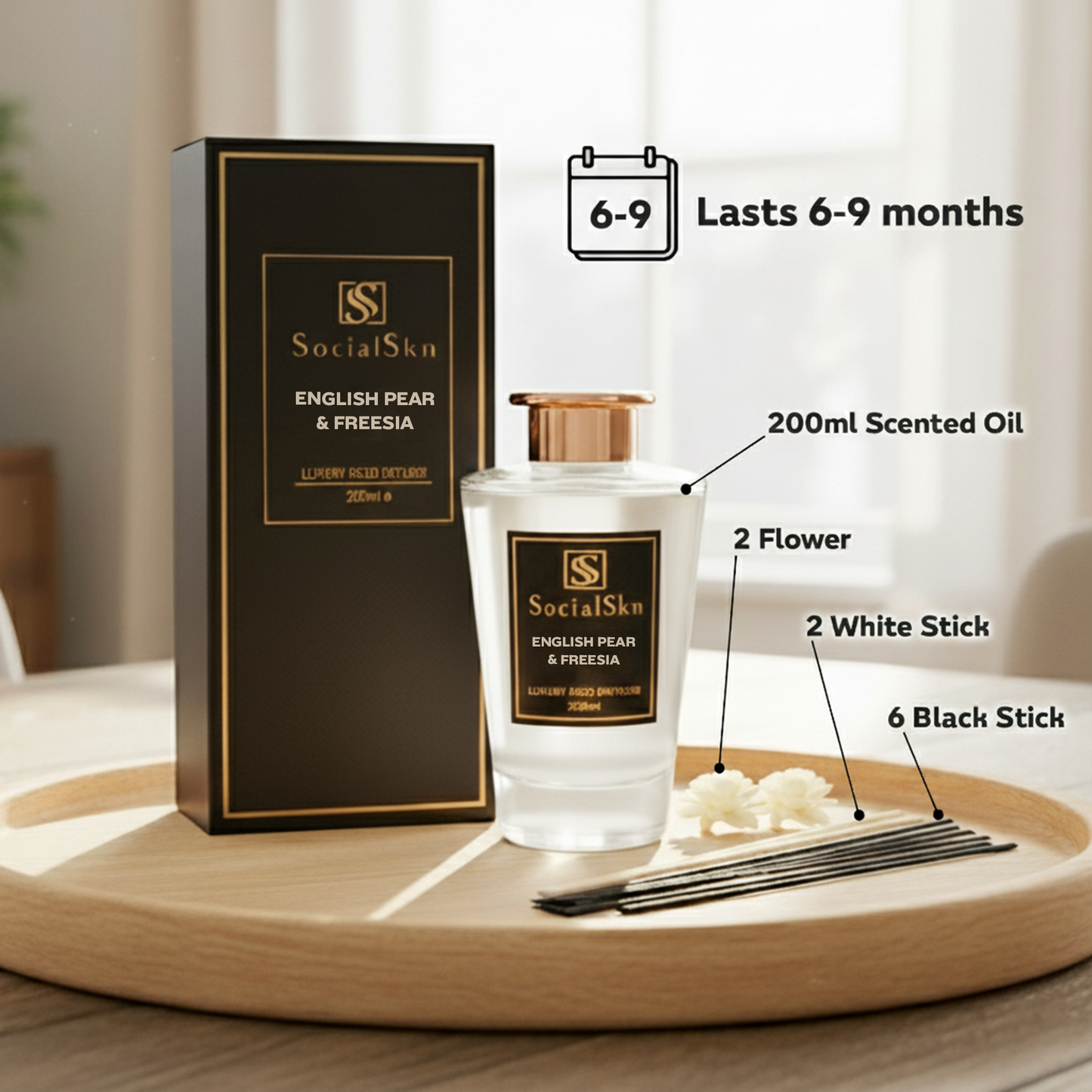 English Pear & Freesia - Inspired By Jo Malone Reed Diffuser