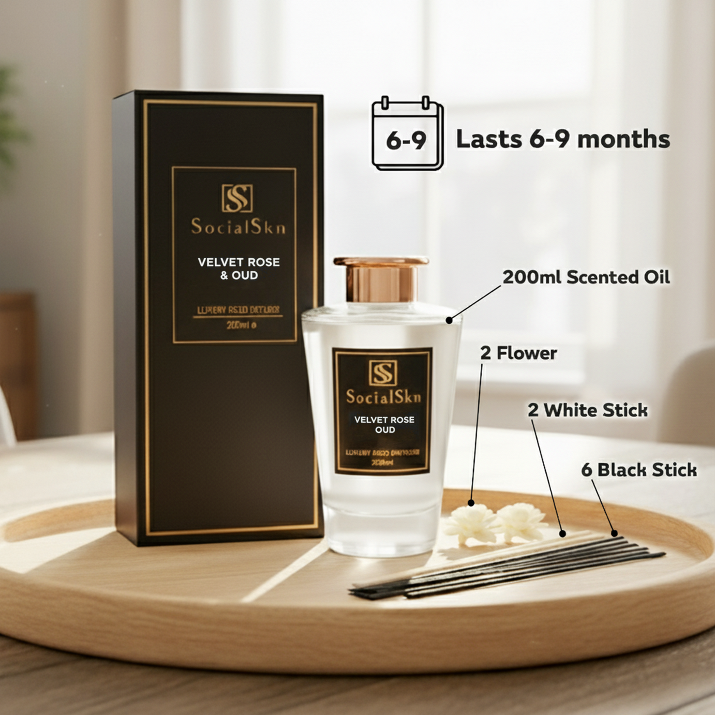 Velvet Rose & Oud - Inspired By Jo Malone Reed Diffuser