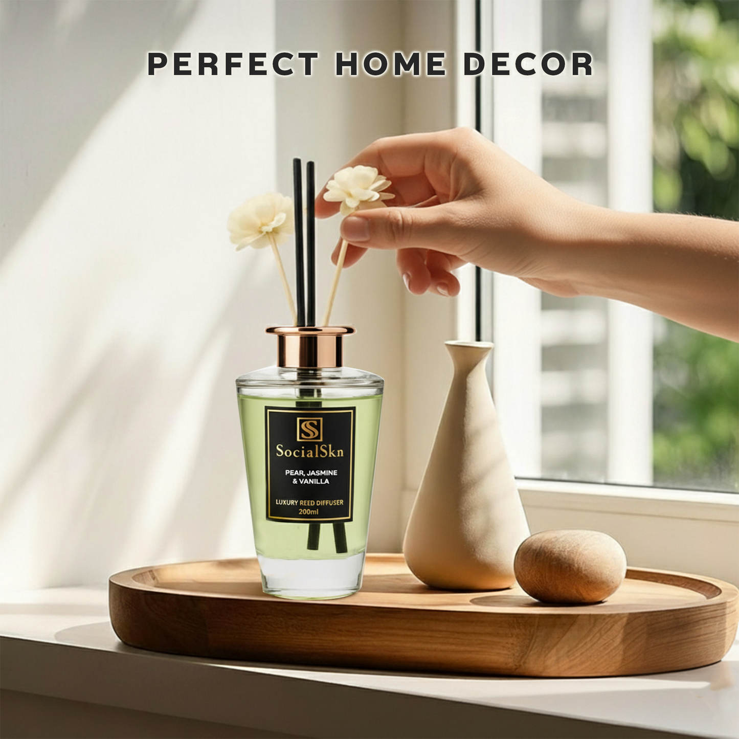 Pear Jasmine & Vanilla - Inspired by Black Opium Reed Diffuser