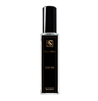 Socialskn OUD 786 EDP 20ml Inspired by Penhaligon’s Halfeti, a  spicy woody  warm oud long-lasting unisex luxury perfume