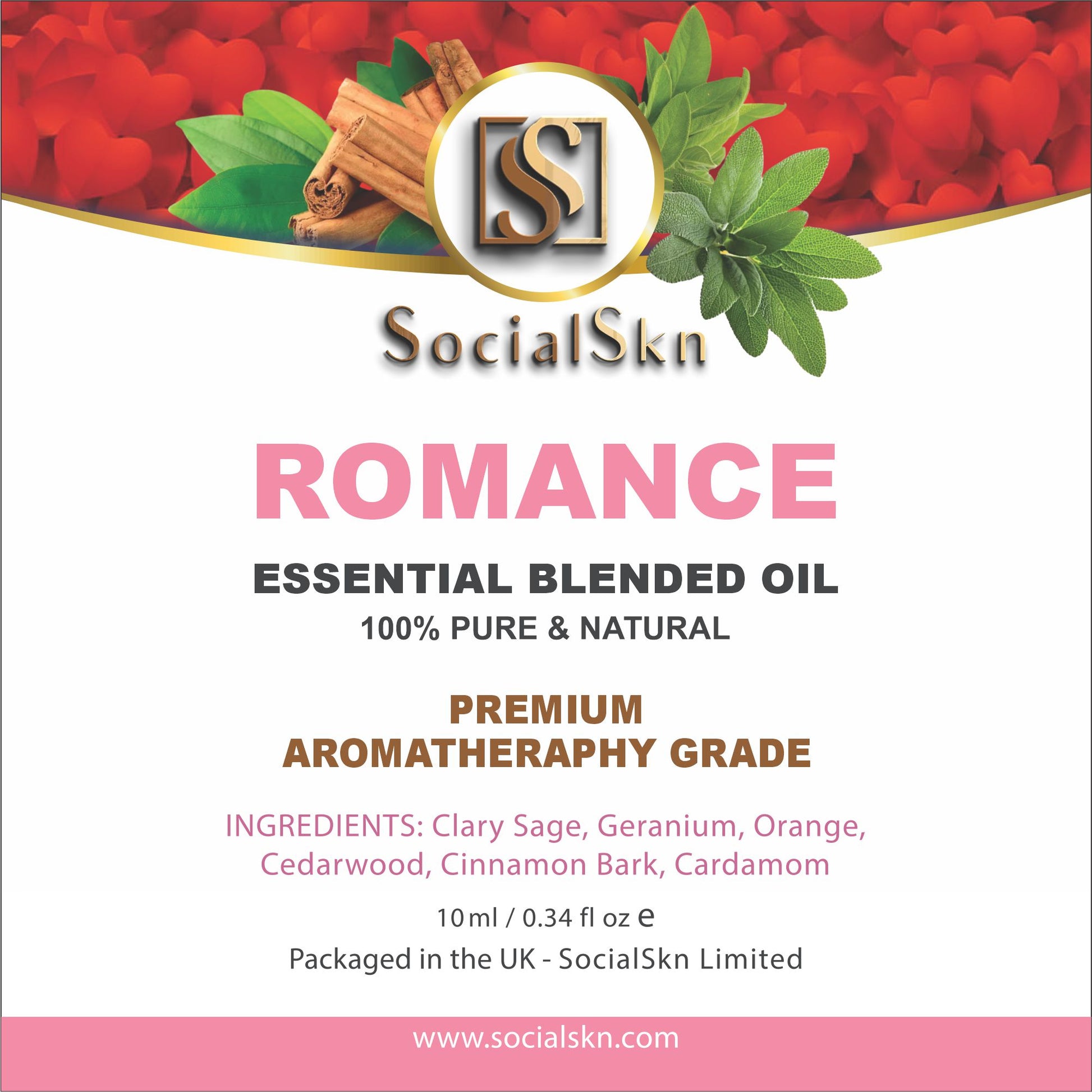 Romantic Essential Oils | Romance Oil Blend | SocialSkn