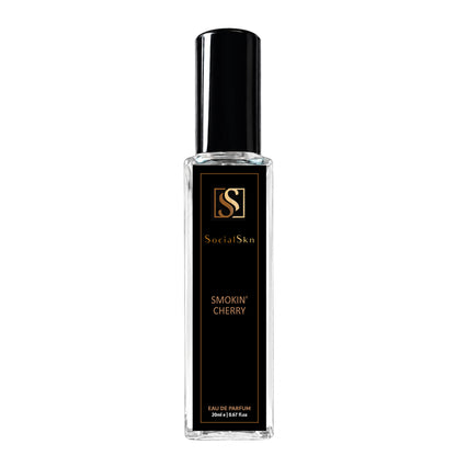 Socialskn SMOKIN’ CHERRY EDP 20ml Inspired by Tom Ford Cherry Smoke is a smoky cherry leather woody long-lasting unisex luxury perfume