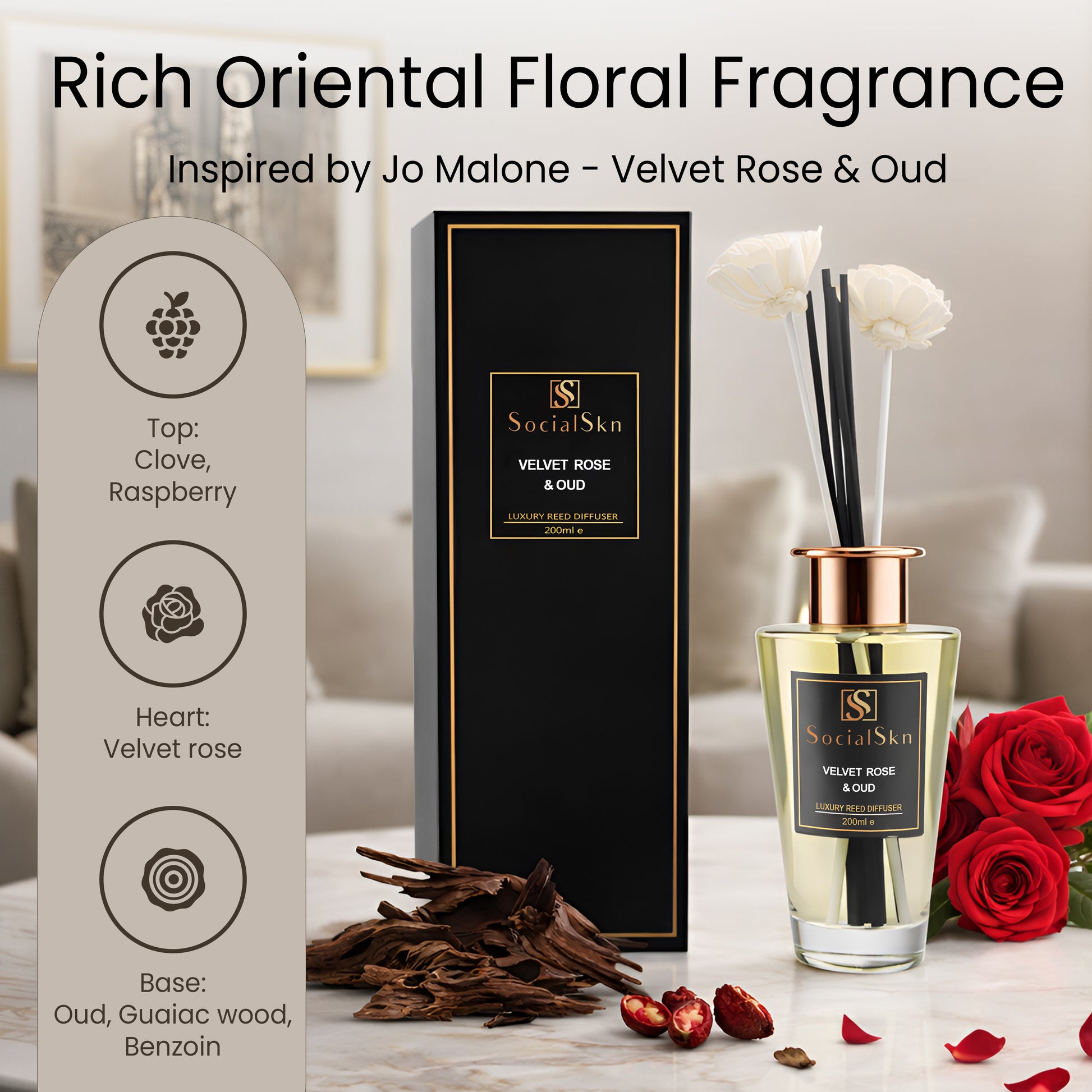 Velvet Rose & Oud Reed Diffuser