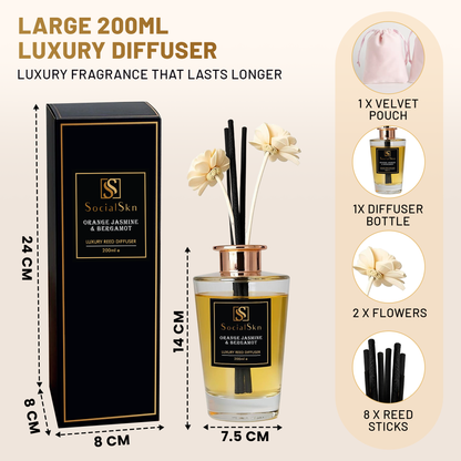 Orange Jasmine & Bergamot - Inspired by Prada Paradoxe Reed Diffuser