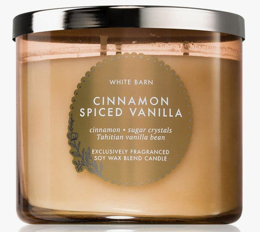 cinnamon spiced vanilla candle
