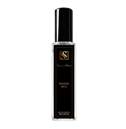 Socialskn MAISON NO.5 EDP 20ml Inspired by Chanel No.5 for Women, a floral aldehyde powdery long-lasting luxury perfume